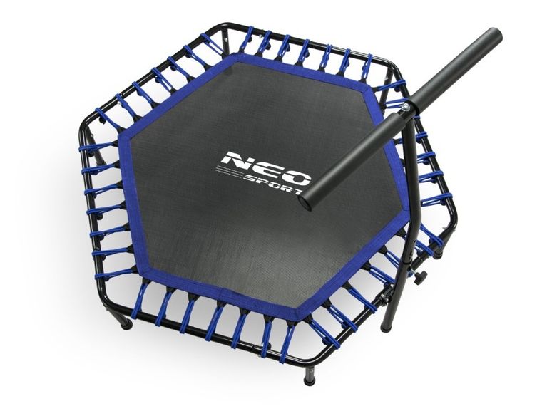 Neo-Sport, trampolina fitness z uchwytem, NS-102, niebieska