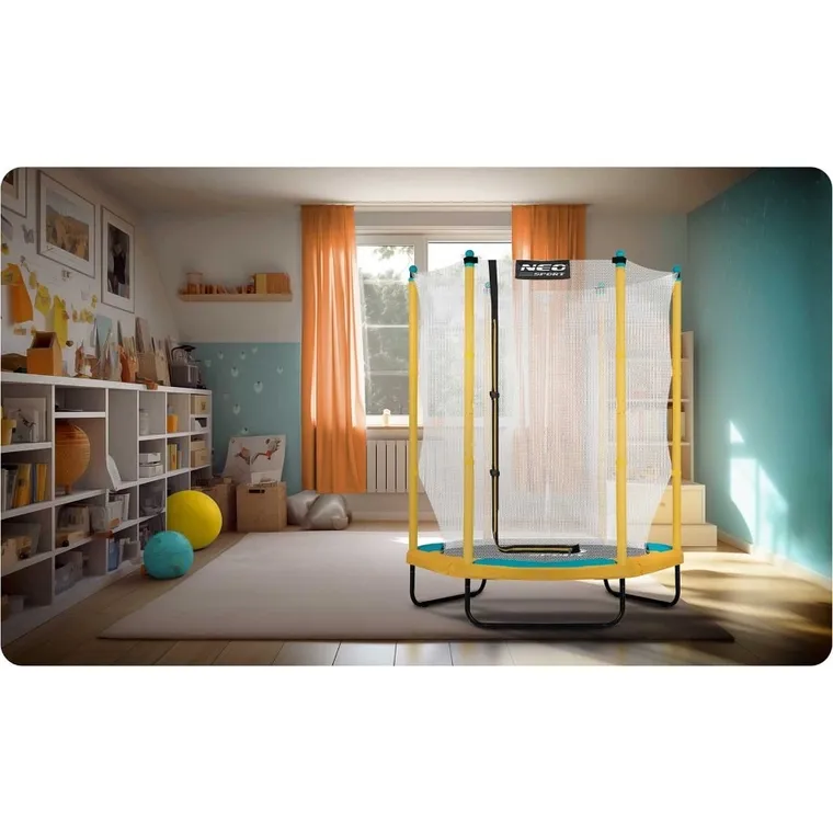 Neo-Sport, trampolina ogrodowa dla dzieci, 4,5ft/140 cm