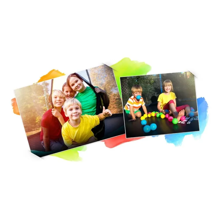 Neo-Sport, trampolina ogrodowa, profilowana, z siatką wewnętrzną, 12ft/374 cm