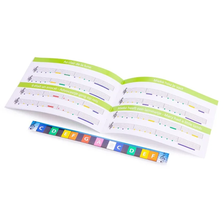 New Classic Toys, drewniana pianino, 18 klawiszy, białe