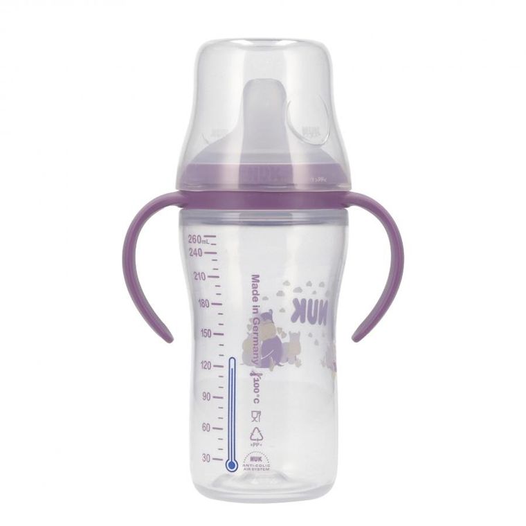 Nuk, butelka do nauki picia, hipopotam, 260 ml