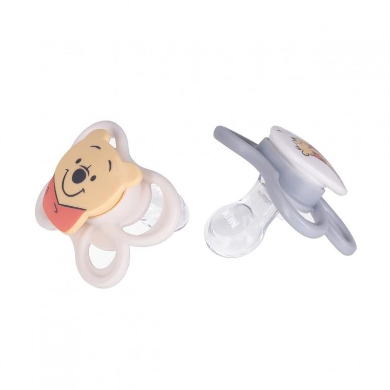 Nuk, Kubuś Puchatek, Perfect Match, smoczek uspokajający, 0-6m, 2 szt.