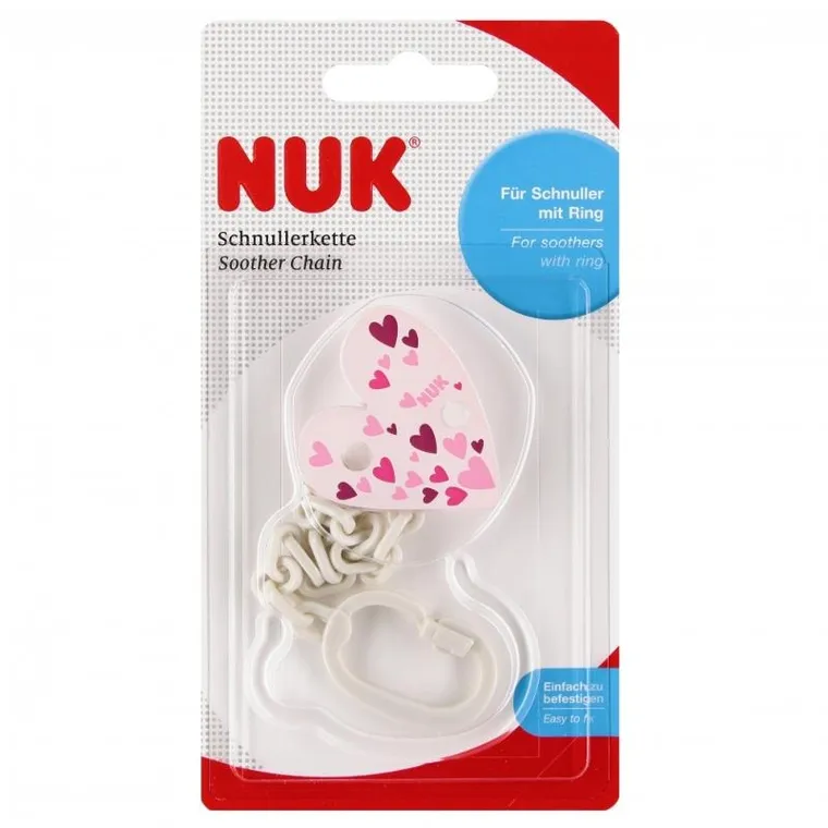 Nuk, łańcuszek do smoczka uspokajającego, 1 szt.