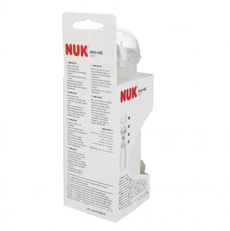 Nuk, Mini-Me, Sip, kubek, stalowy, 9m+, popiel, 300 ml