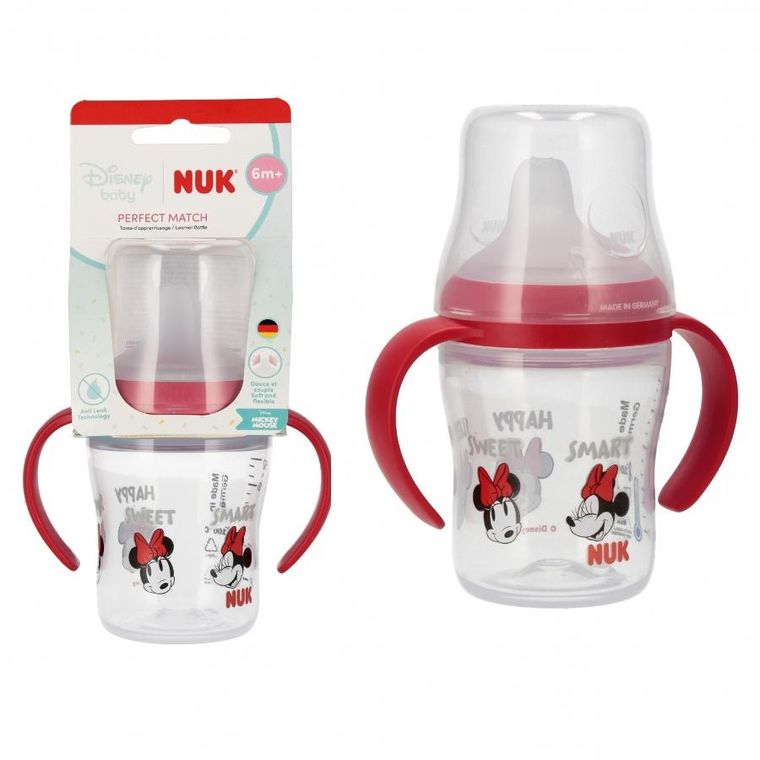 Nuk, Myszka Minnie, butelka z uchwytem, 6m+, 150 ml