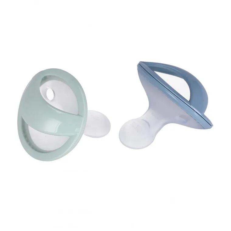 Nuk, Perfect Match Air, smoczek uspokajający, zielony i niebieski, 0-6m, 2 szt.