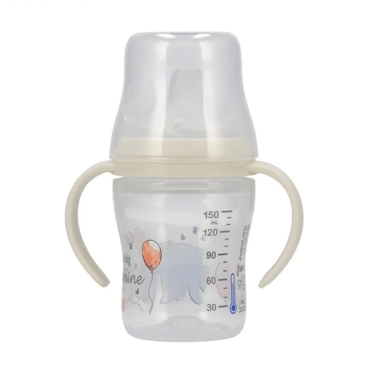 Nuk, Perfect Match, butelka do nauki picia z ustnikiem niekapkiem, osiołek, 150 ml