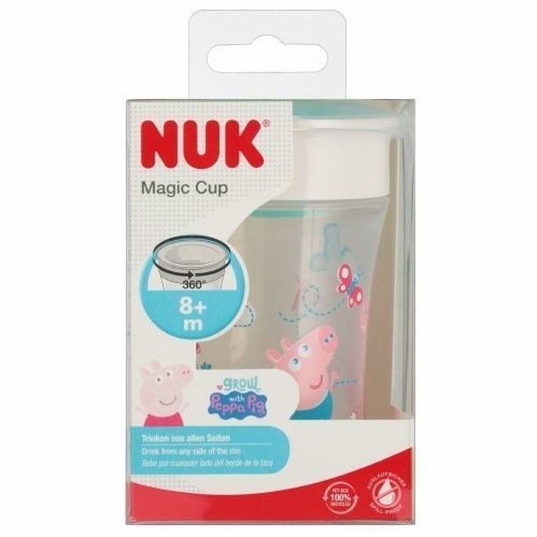 Nuk, Świnka Peppa, Magic Cup, kubek, 8m+, 230 ml