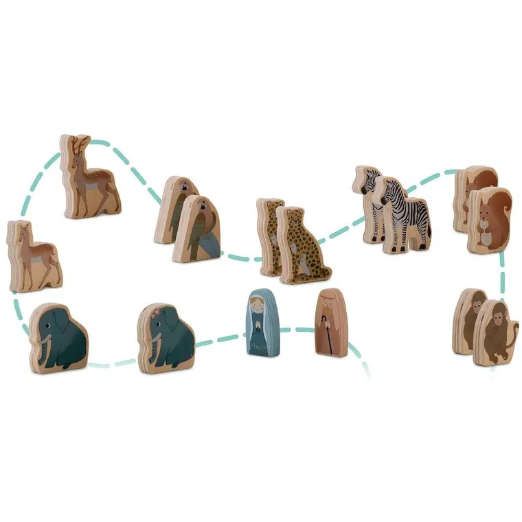 Nukido, Arka Noego ze zwierzątkami, drewniana