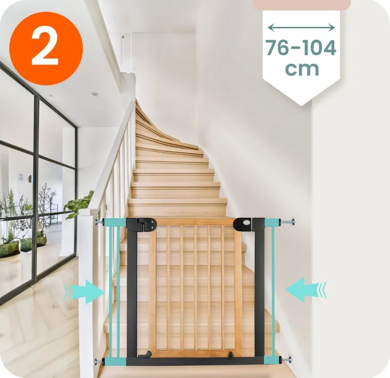 Nukido, barierka, bramka zabezpieczająca, czarna