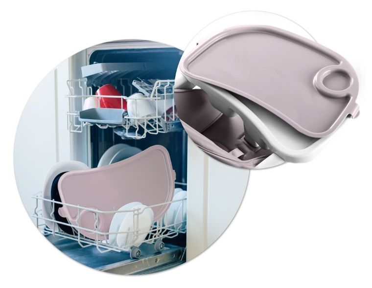 Nukido, Belo, krzesełko do karmienia ze stolikiem, wrzosowe