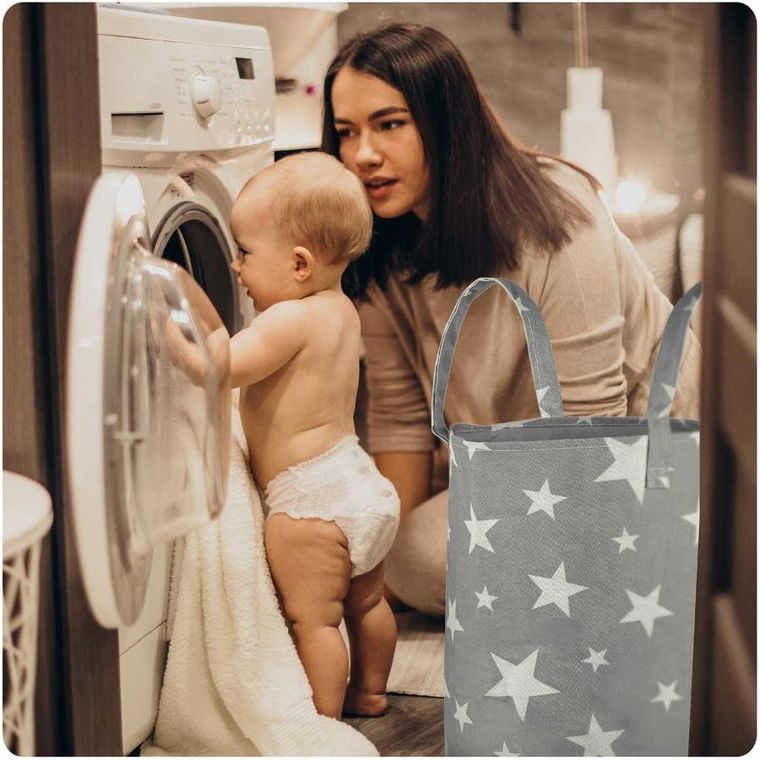 Nukido, kosz na zabawki, szary