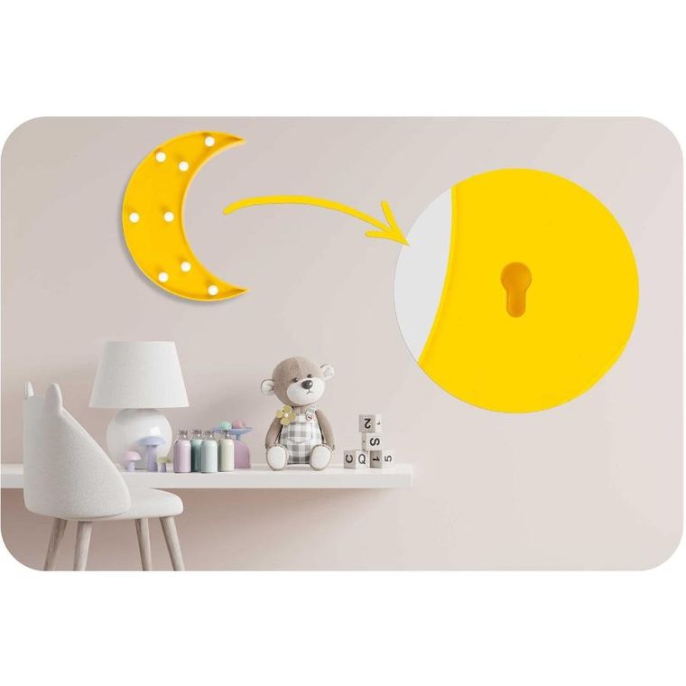 Nukido, lampka nocna, księżyc