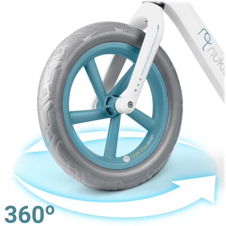 Nukido, Light Flee, rowerek biegowy dla dzieci, biały