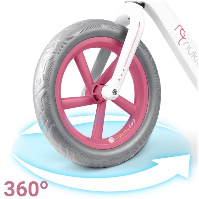 Nukido, Light Flee, rowerek biegowy dla dzieci, biały