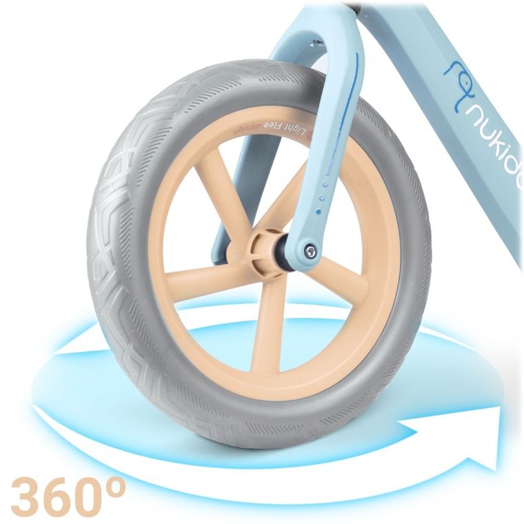Nukido, Light Flee, rowerek biegowy dla dzieci, błękitny