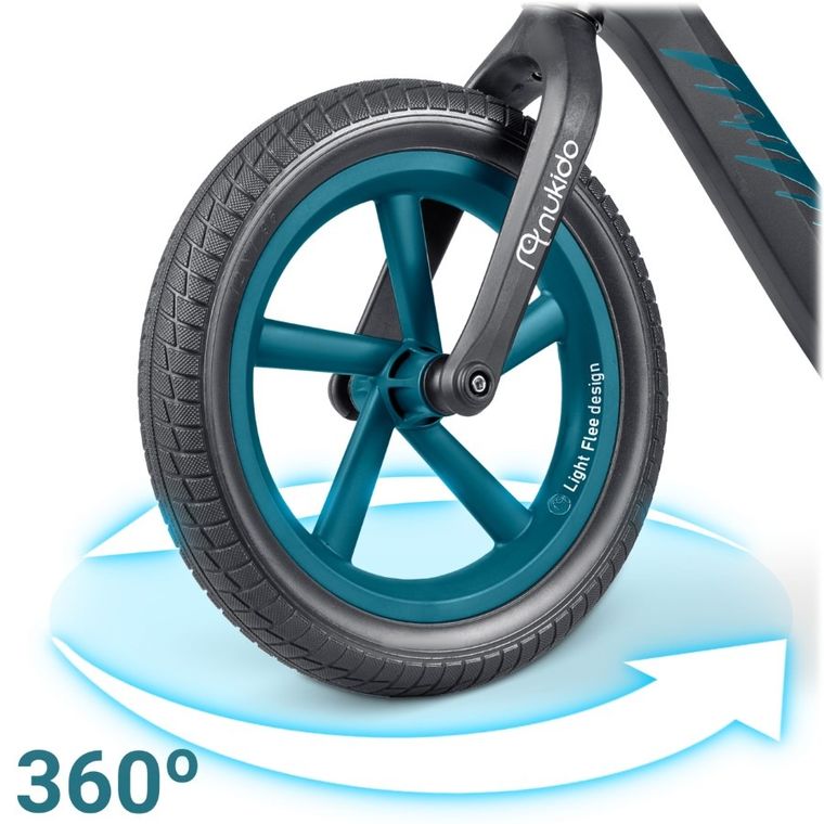 Nukido, Light Flee, rowerek biegowy dla dzieci, czarny