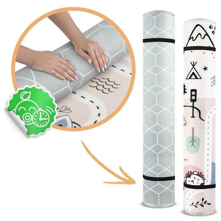 Nukido, mata piankowa, składana, 180-150-1.5 cm