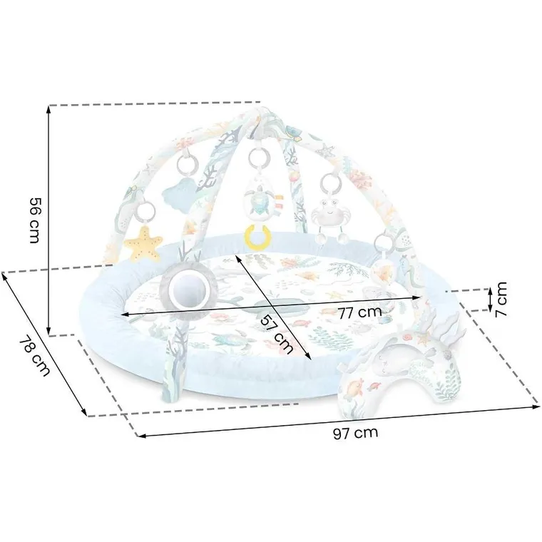 Nukido, Ocean, interaktywna mata edukacyjna, niebieska