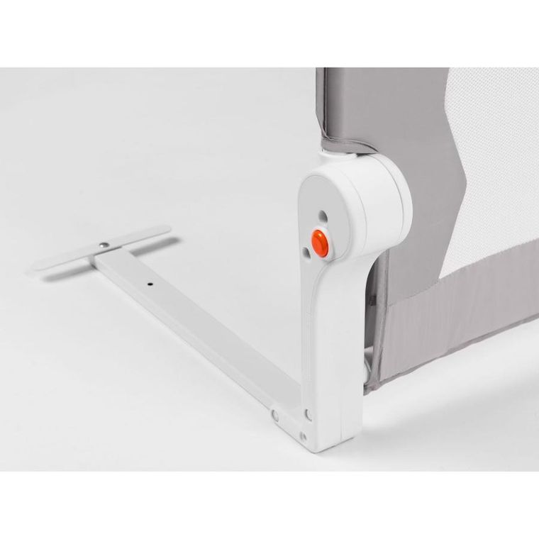 Nukido, osłona zabezpieczająca na łóżko, szara, 180-42-35 cm