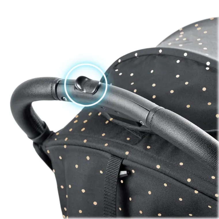 Nukido, Paseo, wózek dziecięcy, spacerówka, czarny w kropki