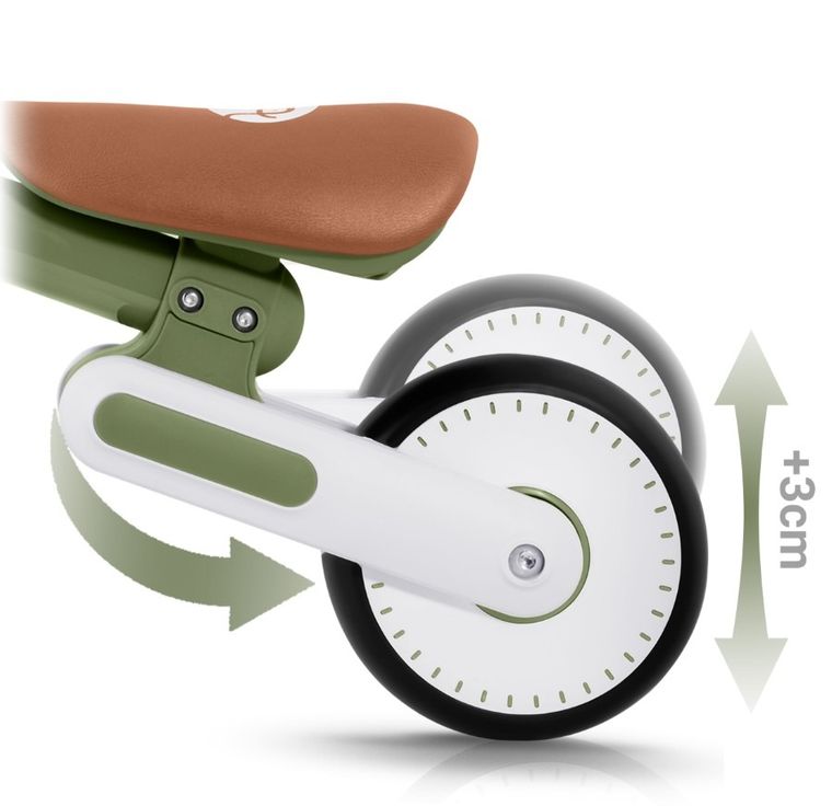 Nukido, rowerek biegowy dla dzieci, biało-zielony