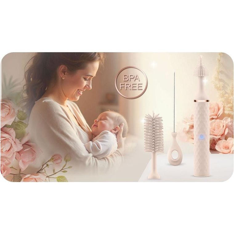 Nukido, szczotka elektryczna do butelek i smoczków Nukido, NK-978