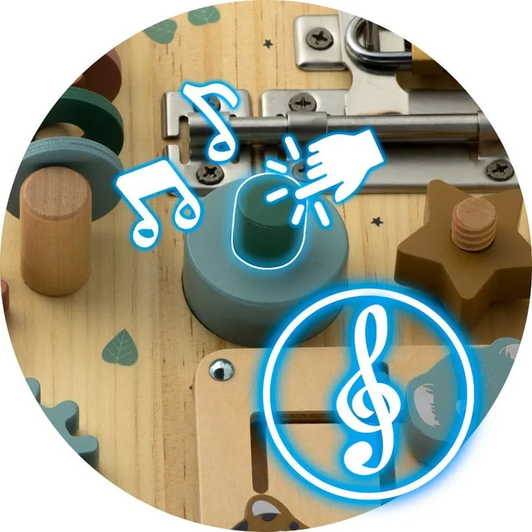 Nukido, tablica sensoryczna, drewniana