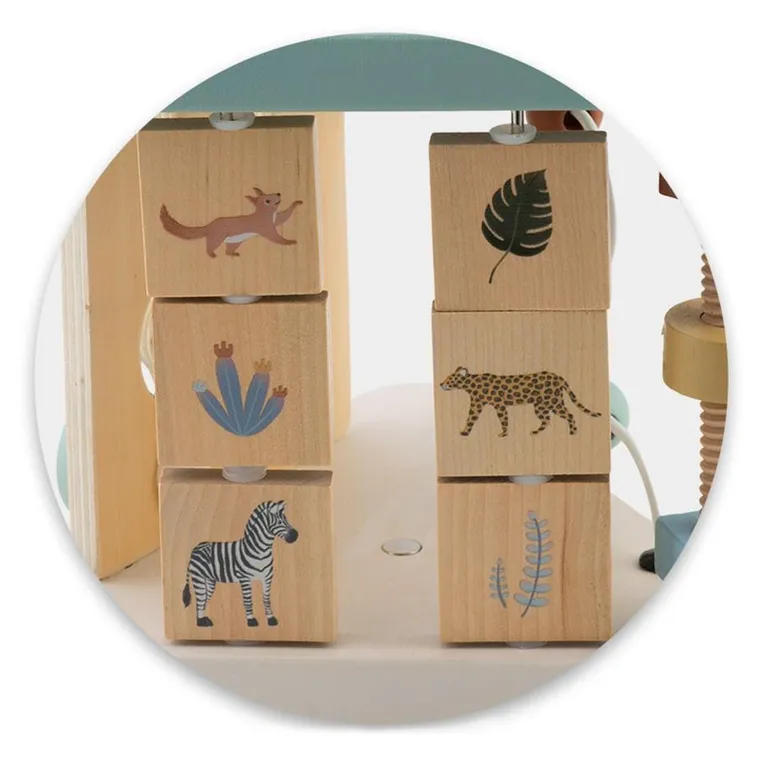 Nukido, trójkąt drewniany, zabawka sensoryczna