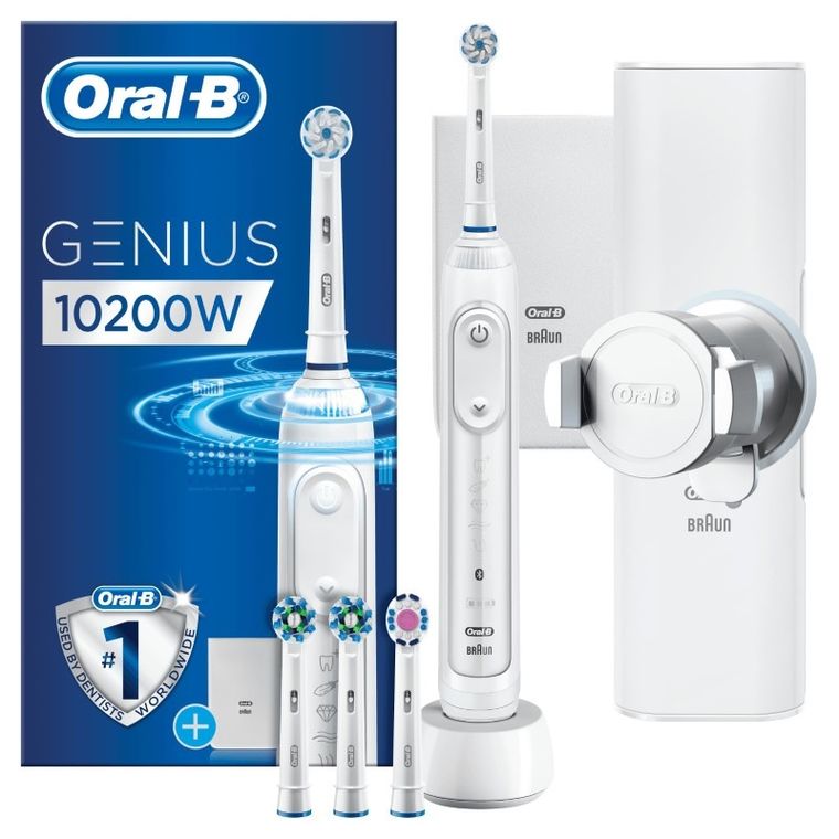 Oral-B, Genius, szczoteczka elektryczna, 10200W, biała