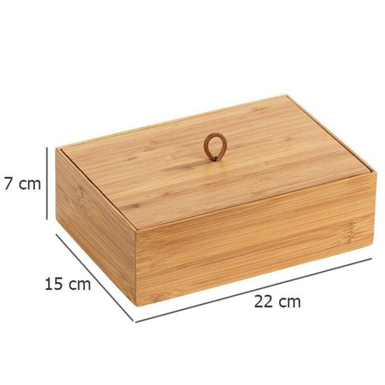 Organizer łazienkowy, Terra, bambus, 22-15 cm