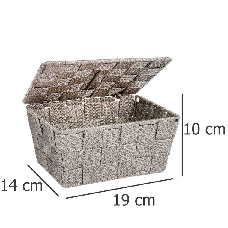 Organizer z pokrywką, Adria Taupe