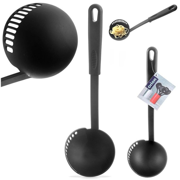 Orion, Blackline, chochla z cedzakiem, czarna, 150 ml, 30,5 cm