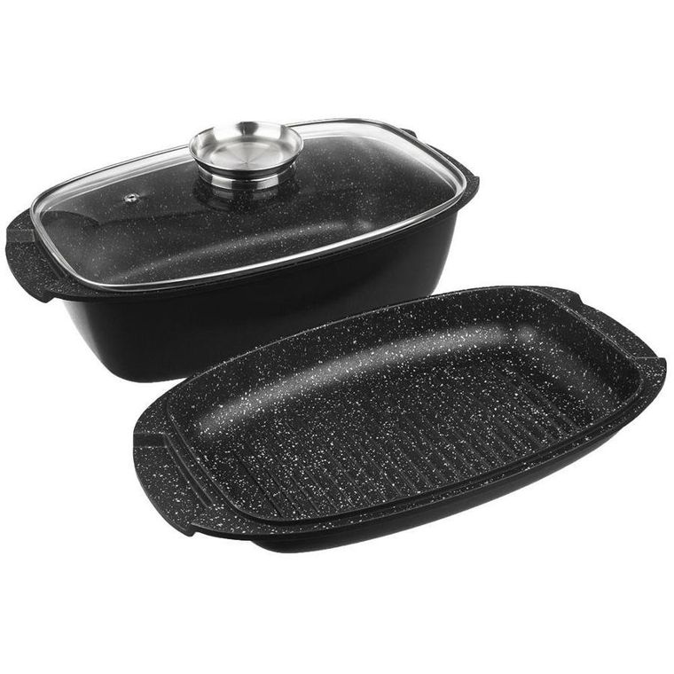 Orion, brytfanna granitowa z pokrywą 3w1, Grande, 5 l