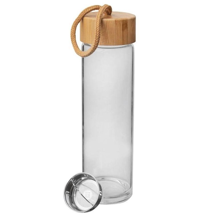 Orion, butelka szklana z sitkiem stalowym, 450 ml