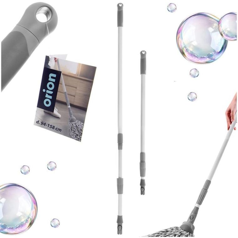 Orion, Clean System, kij do mopa i miotły, stalowy, teleskopowy, 94-158 cm