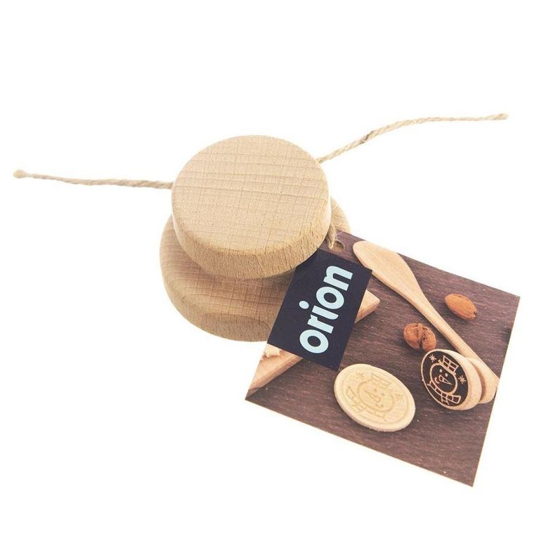 Orion, dekorator do ciastek, drewniany bałwan, 5.5 cm