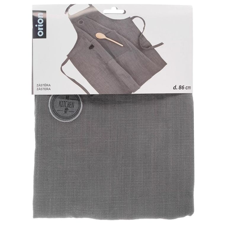Orion, fartuch kuchenny, bawełniany, wiązany, szary