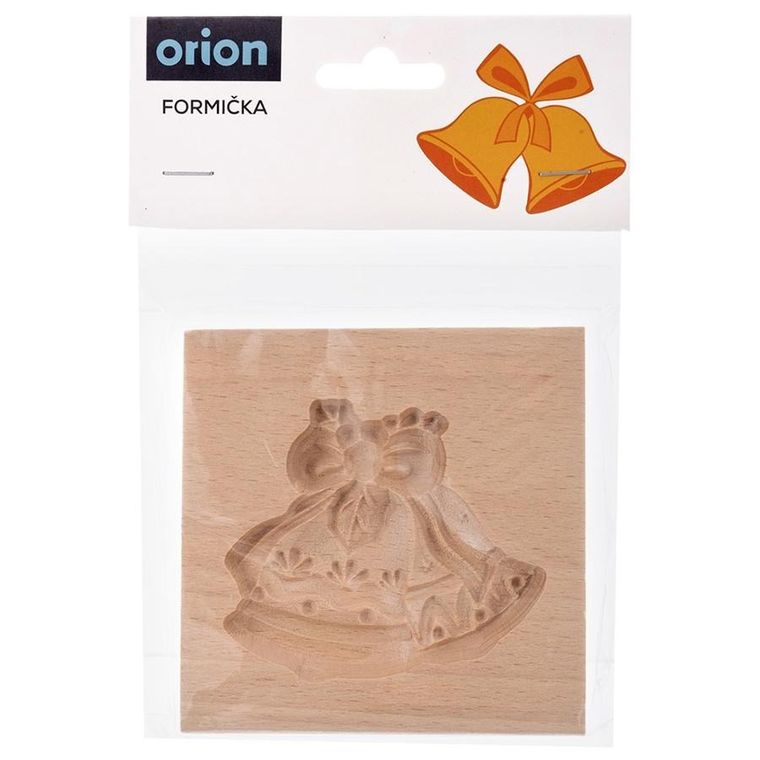 Orion, foremka do ciastek, drewniana, dzwoneczki, 10-10 cm