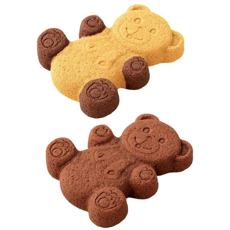 Orion, forma do ciastek muffinek silikonowa, brązowa, misie, 30-17,5-2 cm