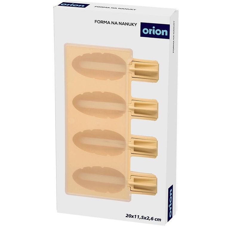 Orion, forma do lodów silikonowa z pokrywką, żółta