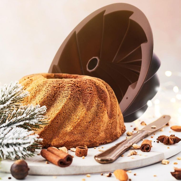 Orion, forma silikonowa do pieczenia babki, kwiat