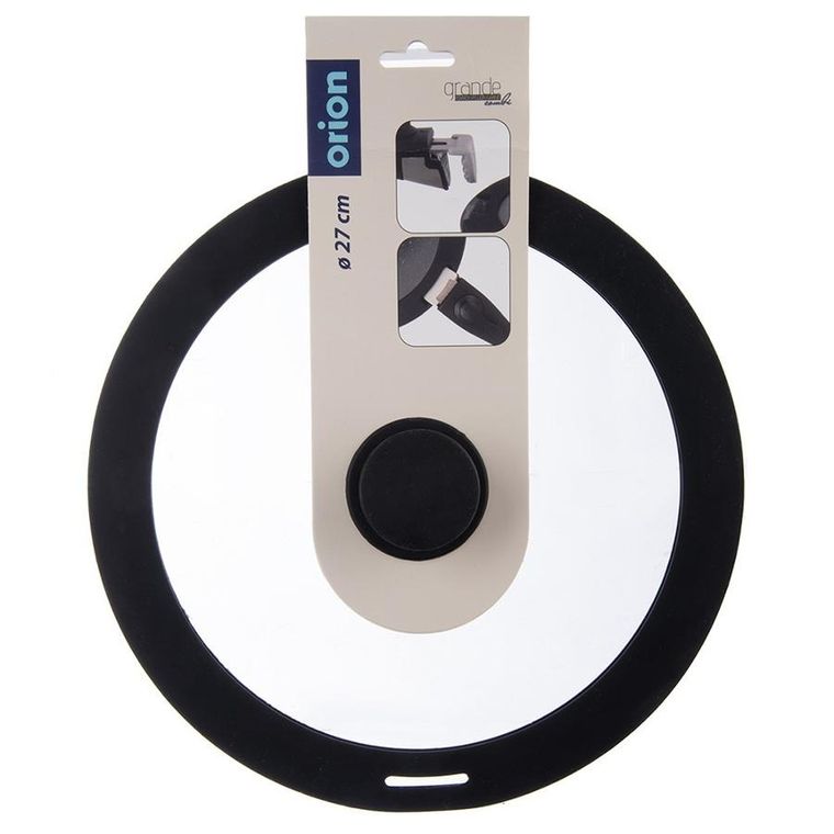 Orion, Grande Combi, pokrywka, szklana/silikonowa, 27 cm