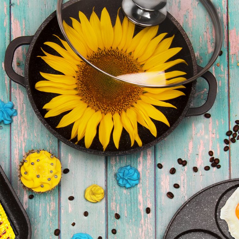 Orion, Grande, garnek granitowy, indukcja, 28 cm, 7 l