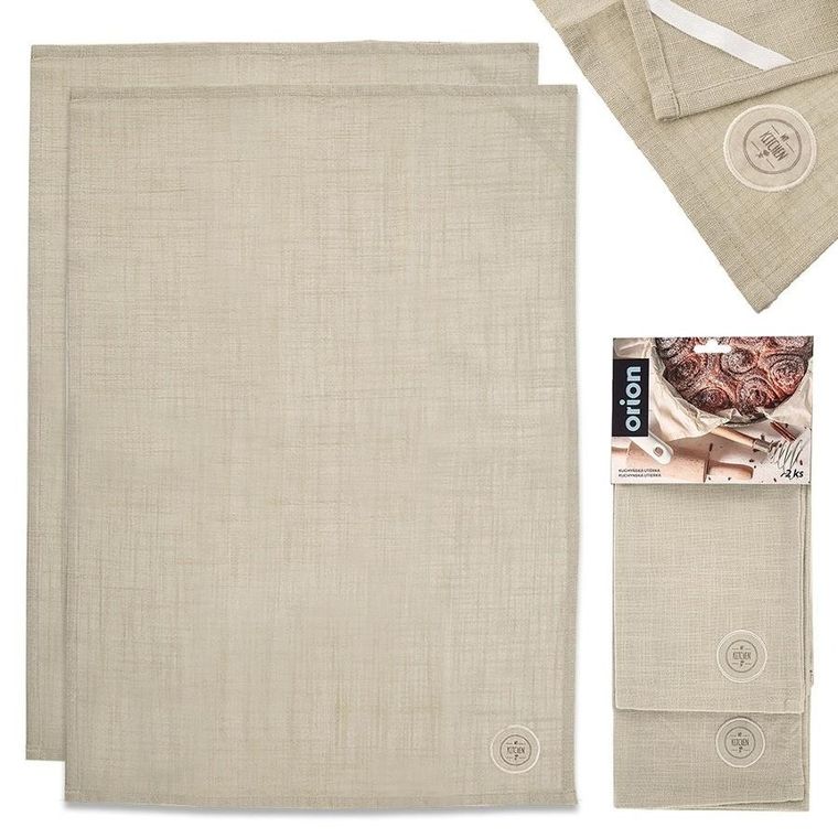 Orion, Greenish, ścierki kuchenne bawełniane, 70-50 cm, 2 szt.