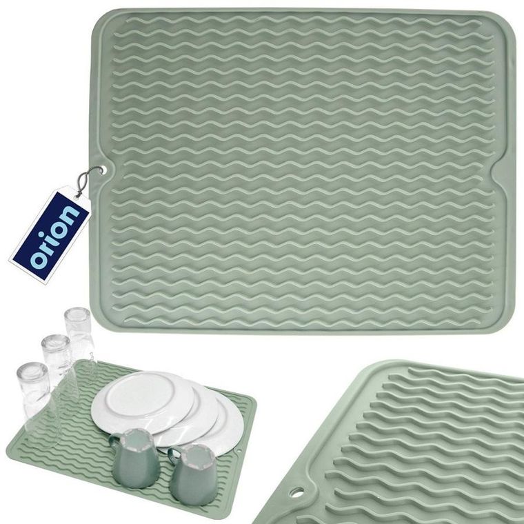 Orion, gumowa mata do suszenia naczyń, zielona, 40-30,5 cm