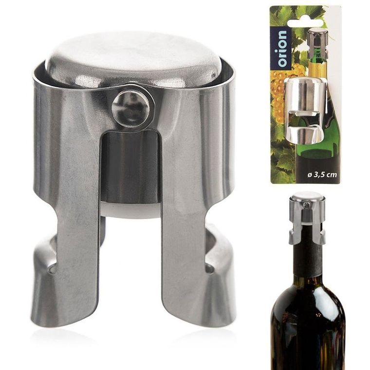 Orion, korek do wina musującego i szampana, stalowa