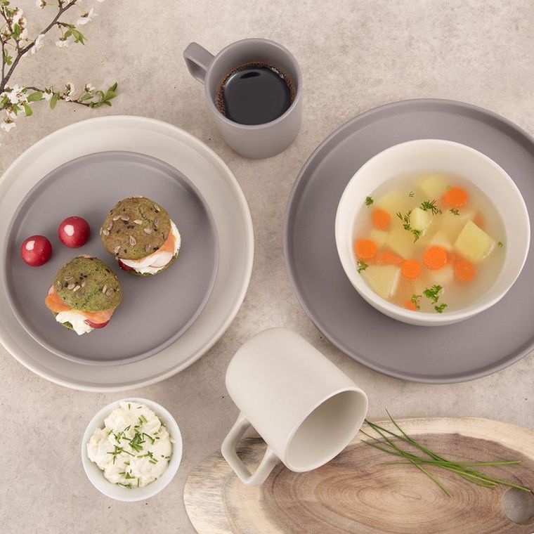 Orion, kubek, ceramiczny, kremowy, SKANDI, 380 ml