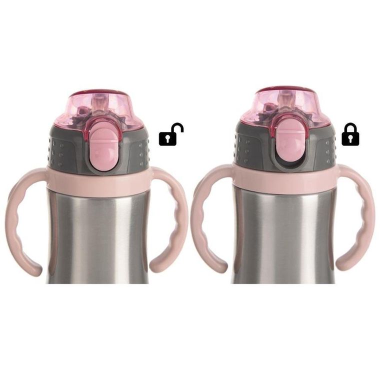 Orion, kubek termiczny, stalowy, różowy, 300 ml