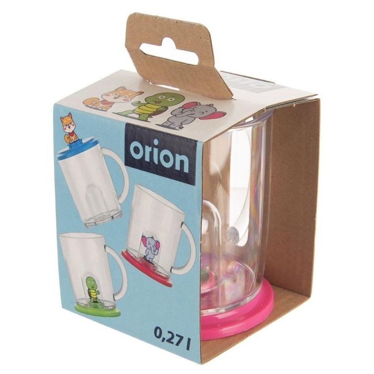 Orion, kubek z figurką dla dziecka, słoń, 240 ml